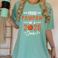 Proud PAW PAW Of 2026 Senior Basketball Student Graduation Women's Comfort Colors T-Shirt Chalky Mint