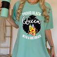 Proud Queen PhD Doctorate Degree Graduation Woman Girl Women's Comfort Colors T-Shirt Chalky Mint
