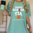 Proud Senior Tia 2026 Graduation Basketball Player Women's Comfort Colors T-Shirt Chalky Mint