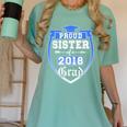 Proud Sister Of a 2018 Grad Graduation Family Women's Comfort Colors T-Shirt Chalky Mint