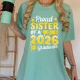 Proud Sister Of A 2026 Graduate Senior Class Graduation Women's Comfort Colors T-Shirt Chalky Mint