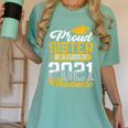 Proud Sister Of a Class Of 2021 Graduate Senior Graduation Women's Comfort Colors T-Shirt Chalky Mint