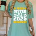 Proud Sister Of a Class Of 2025 Graduate Family Graduation Women's Comfort Colors T-Shirt Chalky Mint