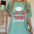 Proud Sister Of a Class Of 2026 Graduate For Graduation Women's Comfort Colors T-Shirt Chalky Mint