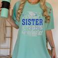Proud Sister Of Two Class Of 2025 Graduates Twins Graduation Women's Comfort Colors T-Shirt Chalky Mint