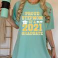 Proud Stepmom Of a 2021 Graduate School Graduation Party Women's Comfort Colors T-Shirt Chalky Mint