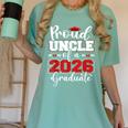 Proud Uncle Of A 2026 Graduate Senior Family Graduation Women's Comfort Colors T-Shirt Chalky Mint