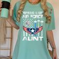 Proud US Air Force Aunt Flag Air Force Graduation Aunt Tee Women's Comfort Colors T-Shirt Chalky Mint