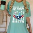 Proud US Air Force Sister Flag Air Force Graduation Sister Women's Comfort Colors T-Shirt Chalky Mint