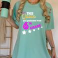 Queen 6th Grade Graduation For Girls Women's Comfort Colors T-Shirt Chalky Mint