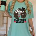 Queen Masters Degree Graduation Social Work MSW MPH Women's Comfort Colors T-Shirt Chalky Mint
