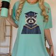 Raccoon Graduation Women's Comfort Colors T-Shirt Chalky Mint
