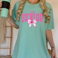 Retro Senior 2026 Class Of 2026 Coquette Pink Bow Graduation Women's Comfort Colors T-Shirt Chalky Mint