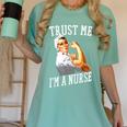 Rosie Riveter Nurse Shirt Nurse Graduation Shirt Women's Comfort Colors T-Shirt Chalky Mint