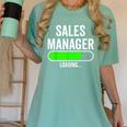 Sales Manager Loading Graduation Graduate New Job Women's Comfort Colors T-Shirt Chalky Mint