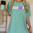 Senior 2018 TShirt Graduation Class Of 2018 Tee Shirt Women's Comfort Colors T-Shirt Chalky Mint