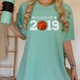 Senior 2019 Basketball Shirt Graduation Class Of 2019 Stars Women's Comfort Colors T-Shirt Chalky Mint