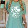 Senior 2025 Cheer Team Mom High School Graduation Outfit Women's Comfort Colors T-Shirt Chalky Mint