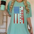 Senior 2026 Baseball American Flag Class Of 2026 Graduation Women's Comfort Colors T-Shirt Chalky Mint