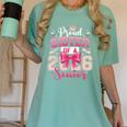 Senior 2026 Class Of 26 Coquette Pink Bow Graduation Sister Women's Comfort Colors T-Shirt Chalky Mint