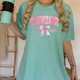 Senior 2026 Coquette Pink Bow Class Of 2026 Graduation Girls Women's Comfort Colors T-Shirt Chalky Mint