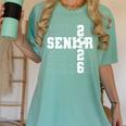 Senior 2026 Soccer Player Class Of 2026 Senior Graduation Women's Comfort Colors T-Shirt Chalky Mint