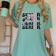 Senior 2027 Class Of 2027 Coquette Pink Bow Graduation 2027 Women's Comfort Colors T-Shirt Chalky Mint