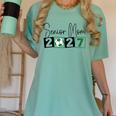 Senior 2027 Soccer Mom Final Season Class Of 2027 Graduation Women's Comfort Colors T-Shirt Chalky Mint