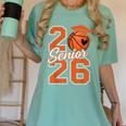 Senior Basketball Class Of 2026 Crew Basketball Graduation Women's Comfort Colors T-Shirt Chalky Mint