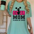 Senior Cheerleader Mom Cheer Class Of 2025 Graduation Women Women's Comfort Colors T-Shirt Chalky Mint