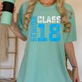 Senior Class 18 Shirt Graduation Apparel T-Shirt Women's Comfort Colors T-Shirt Chalky Mint