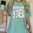Senior Class Of 2018 T Shirt High School Graduation Women's Comfort Colors T-Shirt Chalky Mint