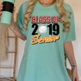 Senior Class Of 2019 Tshirt Graduation School Baseball Women's Comfort Colors T-Shirt Chalky Mint