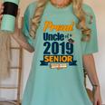Senior Class Of 2019 Tshirt Graduation School Students Uncle Women's Comfort Colors T-Shirt Chalky Mint
