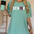 Senior Class Of 2019 Graduation Shirt Graduate Women's Comfort Colors T-Shirt Chalky Mint