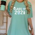 Senior Class Of 2021 Grad Shirt 2021 Graduation Women's Comfort Colors T-Shirt Chalky Mint