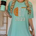 Senior Class Of 2023 Graduation Basketball Team Graduate Women's Comfort Colors T-Shirt Chalky Mint