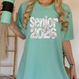 Senior Class Of 2026 Graduation 2026 Coquette Pink Bow Cute Women's Comfort Colors T-Shirt Chalky Mint