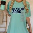 Senior Class Of 2026 Graduation Year High School & College Women's Comfort Colors T-Shirt Chalky Mint