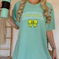 Senior Class Of 2026 Tennis Coquette Bow Graduation Premium Women's Comfort Colors T-Shirt Chalky Mint