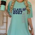 Senior Class Of 2027 Graduation Year High School & College Women's Comfort Colors T-Shirt Chalky Mint