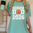 Senior Dad Class Of 2026 Cute Basketball Dad Graduation 2026 Women's Comfort Colors T-Shirt Chalky Mint