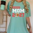 Senior Football Mom 2027 Team Class Of 2027 Graduation Mom Women's Comfort Colors T-Shirt Chalky Mint