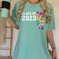 Senior Graduation Class Of 2023 Aunt Senior Tie Dye Women's Comfort Colors T-Shirt Chalky Mint
