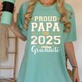 Senior Graduation Proud Papa 2025 Graduate Class Matching Women's Comfort Colors T-Shirt Chalky Mint