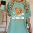 Senior Grandma Class Of 2026 Basketball Graduation Heart Women's Comfort Colors T-Shirt Chalky Mint