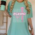 Senior Mom 2027 Class Of 2027 Coquette Bow Graduation 2027 Women's Comfort Colors T-Shirt Chalky Mint