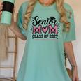 Senior Mom 2027 Class Of 2027 Graduation Proud Senior Mother Women's Comfort Colors T-Shirt Chalky Mint