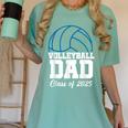 Senior Volleyball Dad Class Of 2025 Graduation Graduate Women's Comfort Colors T-Shirt Chalky Mint