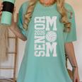 Senior Volleyball Mom 2026 Class Graduation Volleyball Premium Tri-Blend Women's Comfort Colors T-Shirt Chalky Mint